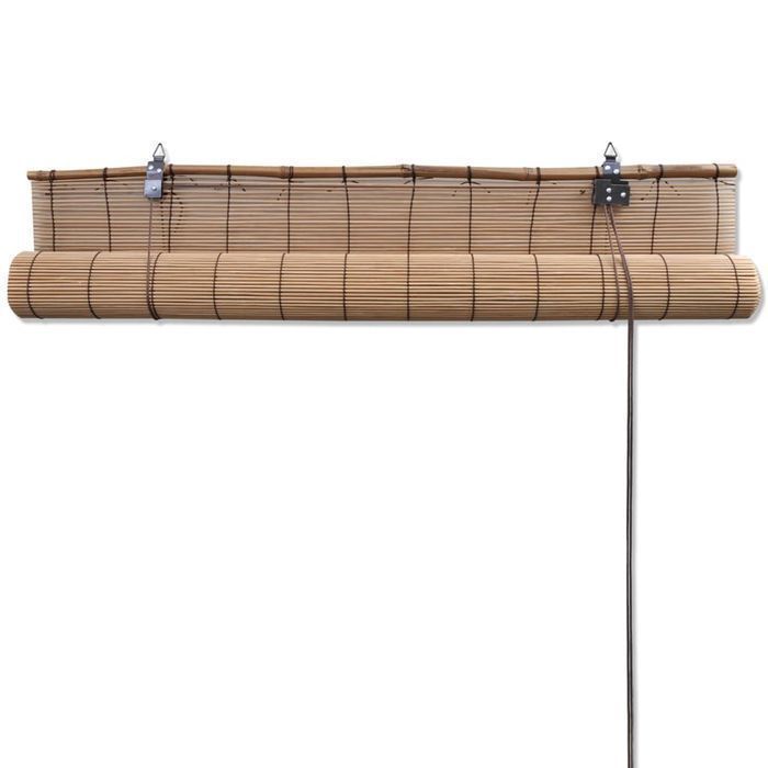 Vidaxl Roleta Bambusowa, 80 X 220 Cm, Brązowa