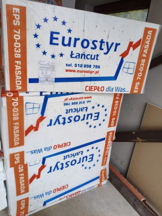 Styropian 8 cm (80mm) fasada lambda 0.038 biały okazja.