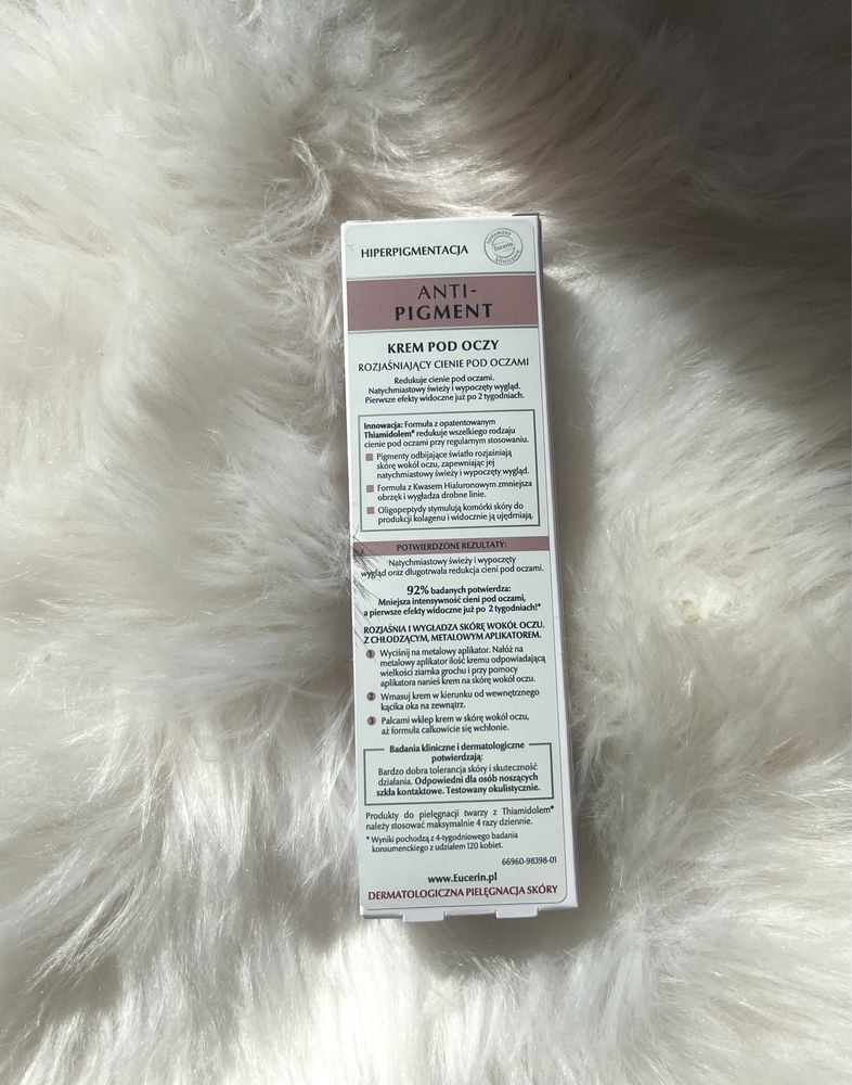 Eucerin Anti-Pigment Krem pod oczy rozjaśniający cienie 15 ml