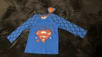 Bluzka chłopięca Superman 86 cm niebieska bawełna