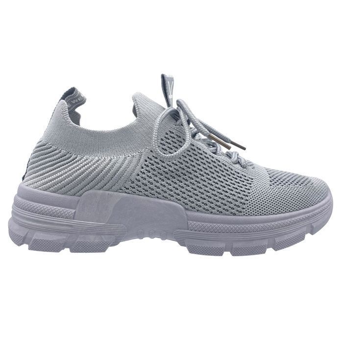 Buty damskie sportowe sneakersy szare wsuwane elastyczne rozm 37