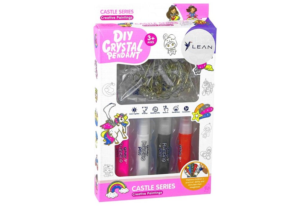 Witraże zawieszki do malowania kolorowe farbki