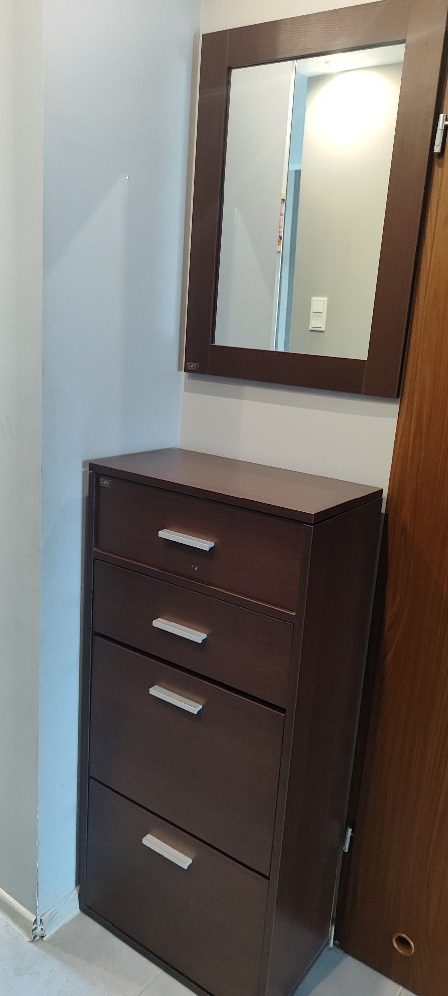 Lustro  wpuszczane kolor Wenge 70x53