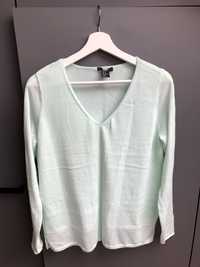 Sweter miętowy oversize H&M rozmiar S/M