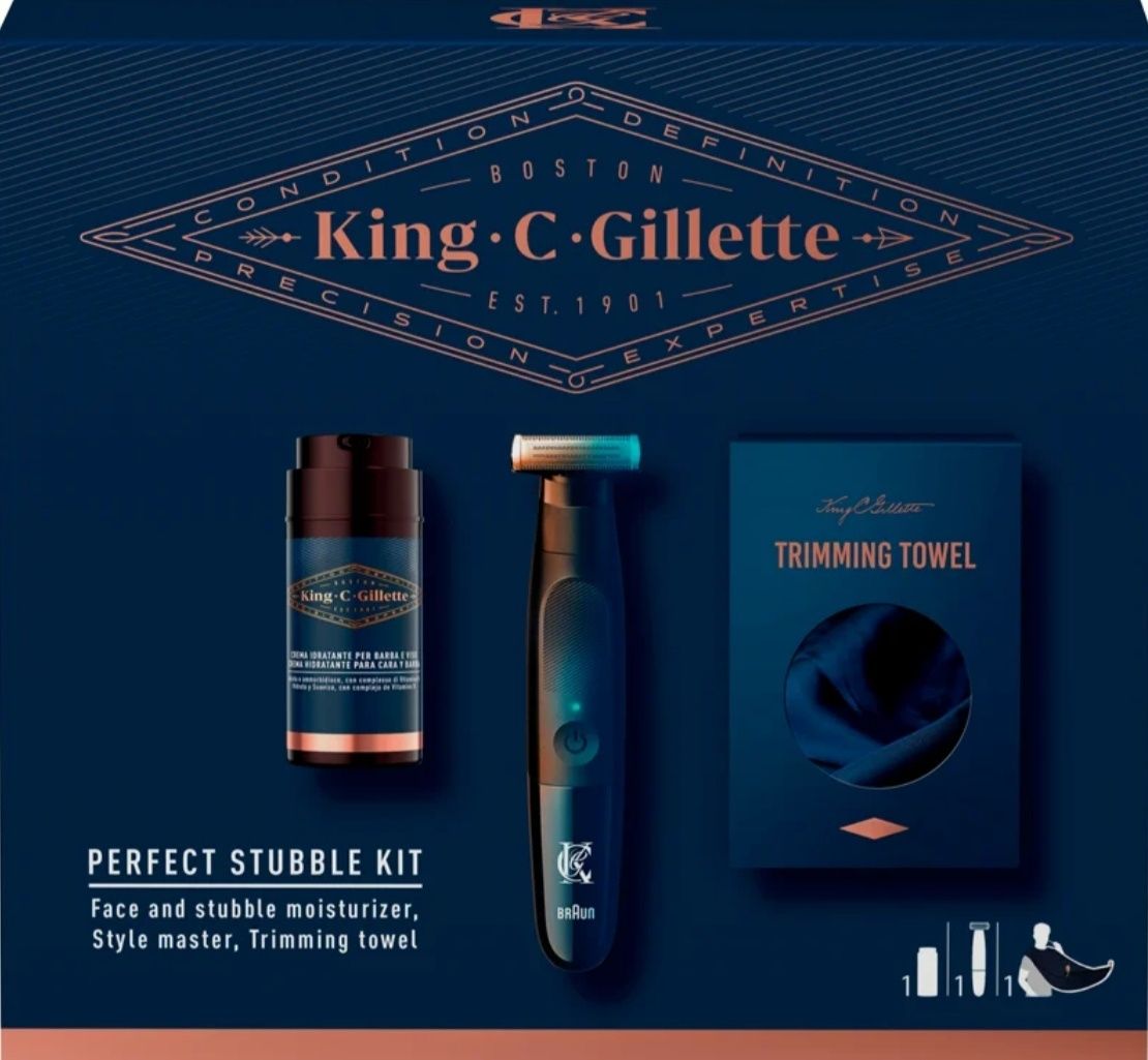 King C. Gillette zestaw prezenowy - elektryczny trymer do brody