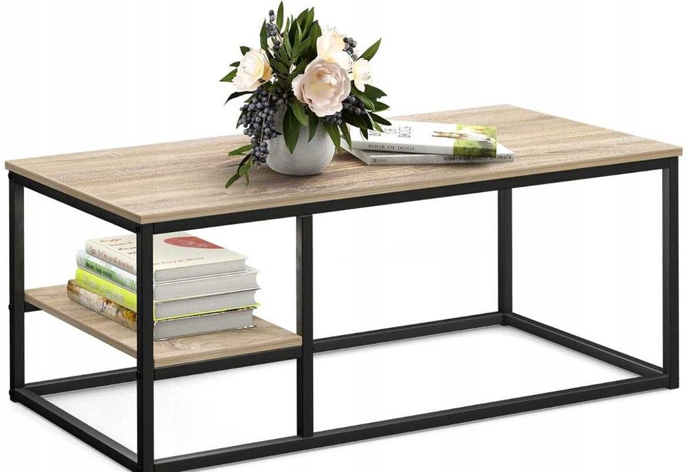 Nowy/ industrialny stolik/ kawowy/ ława /prostokątny/ loftowy !A2800!