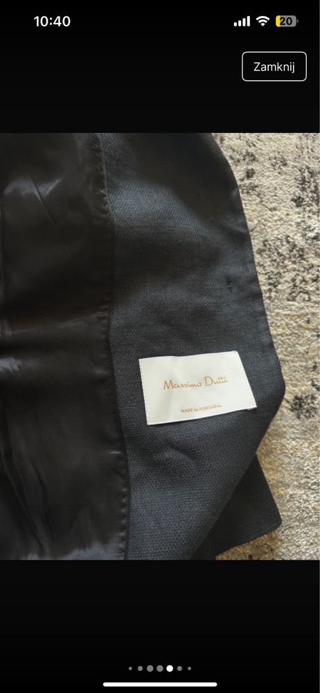 garnitur z limitowanej kolekcji massimo dutti