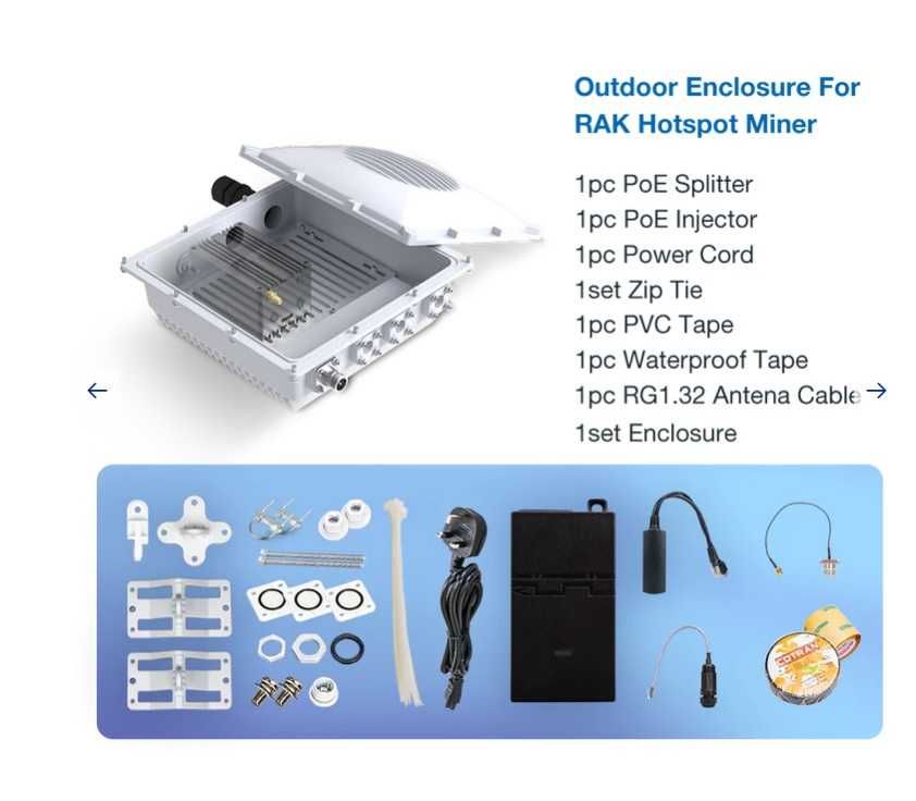 Outdoor Enclosure para RAK Hotspot/MNTD Hotspot miner