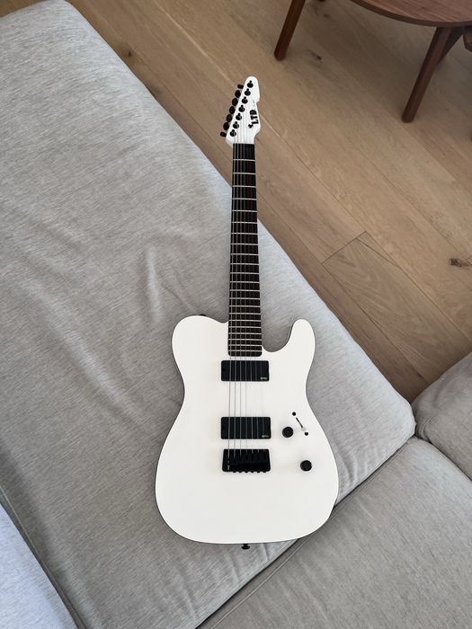 Esp Ltd TE 407 Gitara Elektryczna 7-strunowa EMG Biała Matowa