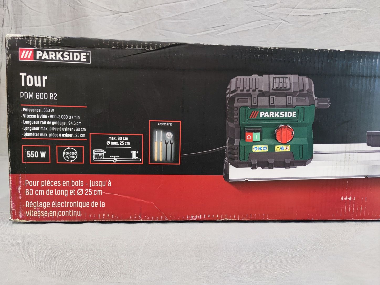 Tokarka do drewna Parkside PDM 600 C3, 600 W