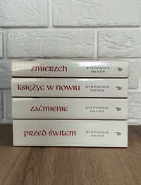 Komplet, zestaw,seria,saga Zmierzch,białe wydanie,miękka oprawa