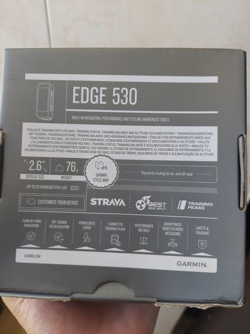 Garmim edge 530 .