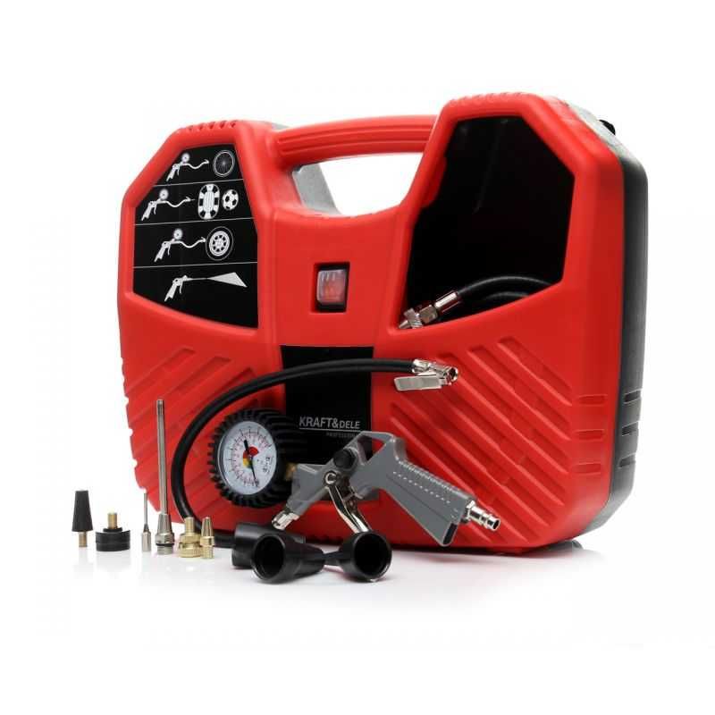 Kompresor bezolejowy 1100W, max 8bar, 180L / min
