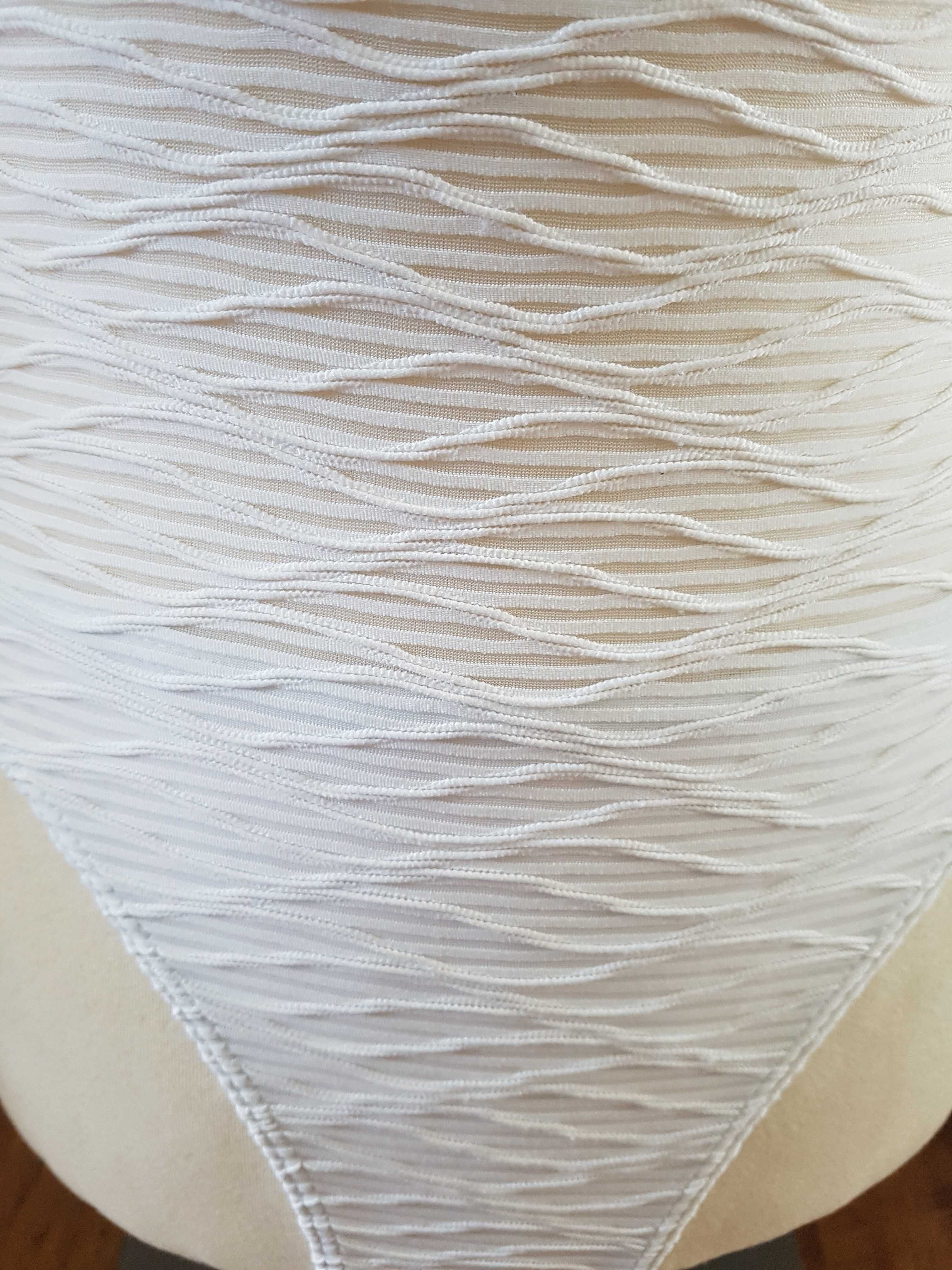 Kostium kąpielowy Morgan, biały ażurowy, rozm. 36/S