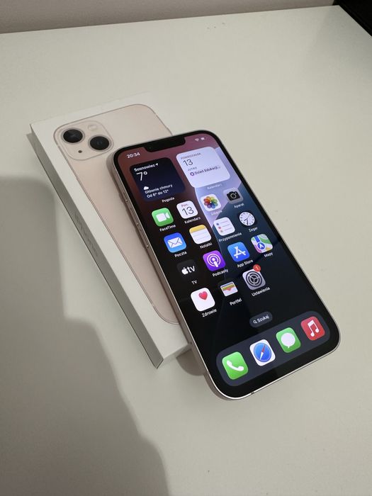 iPhone 13 128GB Różowy! Super Stan! Komplet + akcesoria! Bateria 86%