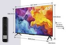Telewizor TCL 43P61B: Smart TV 43 cale 4K LED DVB-T2 H.264, H.265