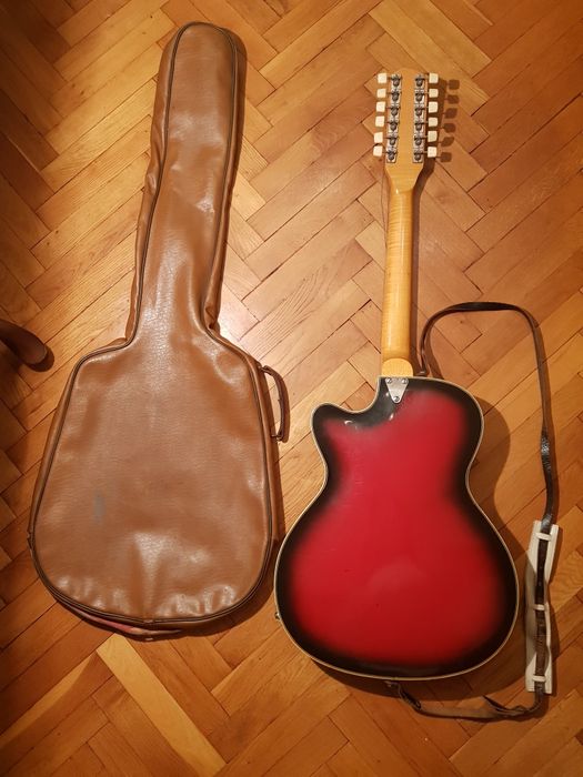 Gitara elektryczna 12-strunowa Defil Tarantella z orygi. pokrowcem