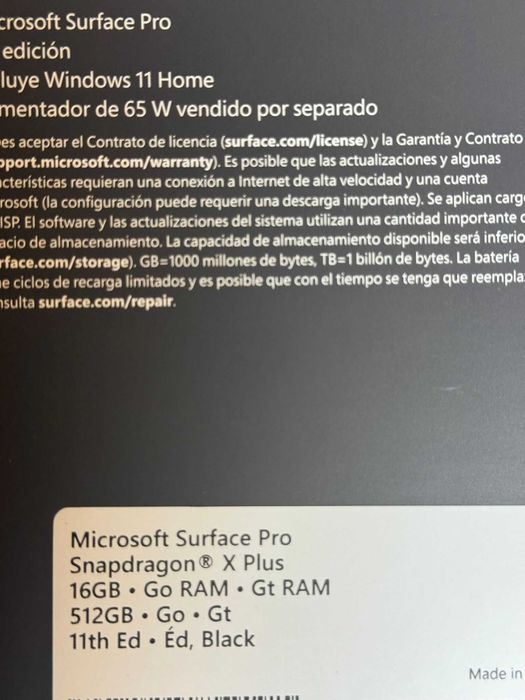 Microsoft Surface Pro Snapdragon X Plus  *NOVO*Selado*