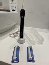 szczoteczka elektryczna oral b braun 3756 + końcówki