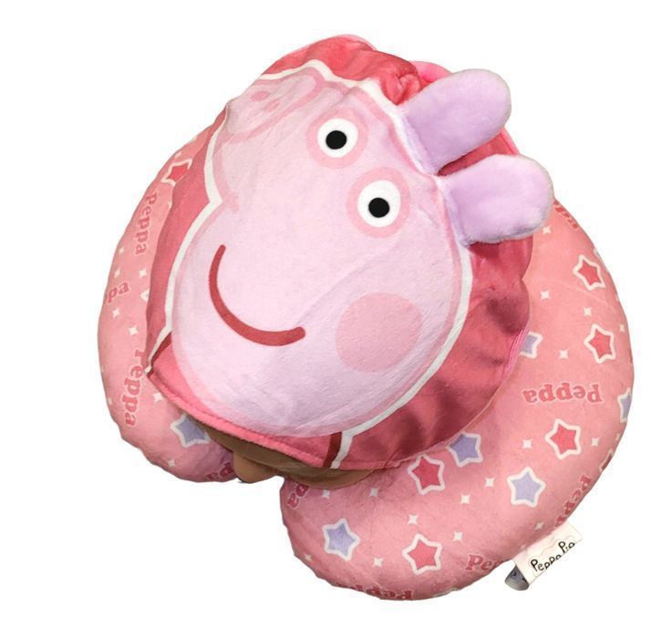 Poduszka Podróżna Dziecięca  Z Kapturem Świnka Peppa
