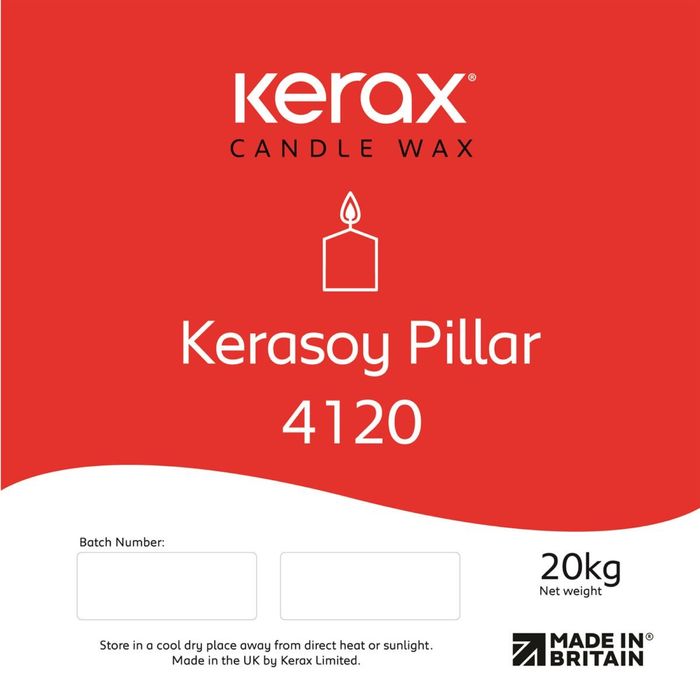 Соєвий віск для колонних та формових свічок Kerax Kerasoy Pillar 4120