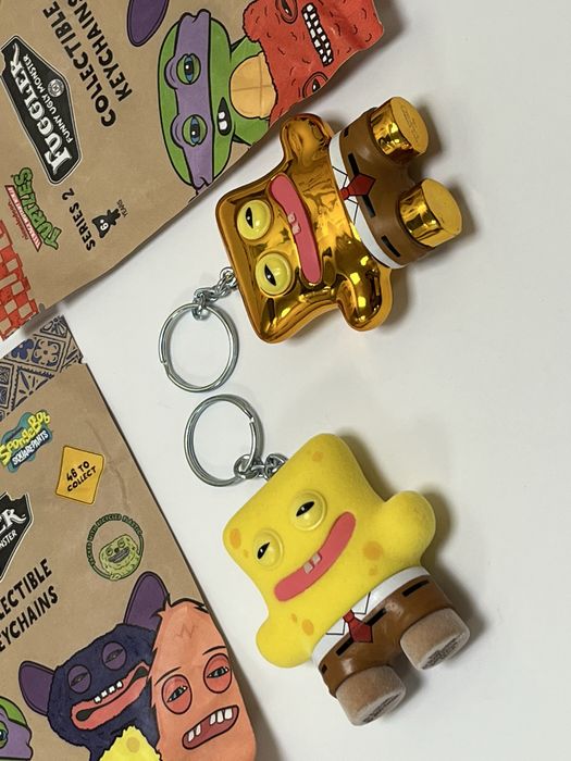 Рідкісний Fuggler SpongeBob Золотий Губка Боб Фуглер пухнастий Фаглер