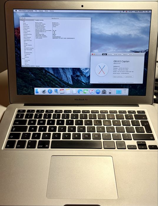 MacBook Air 13 (model z 2015 roku)