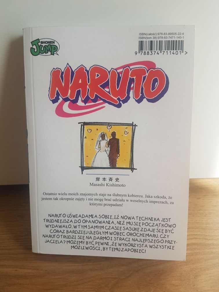 Manga: Naruto tom 38 "Rezultat treningów" po polsku
