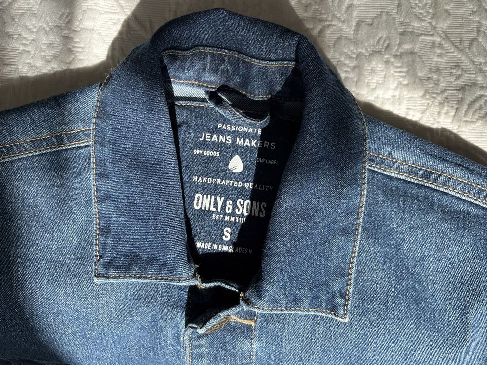 Kurtka jeansowa Only & Sons ONSCOME LIFE TRUCKER - niebieski denim