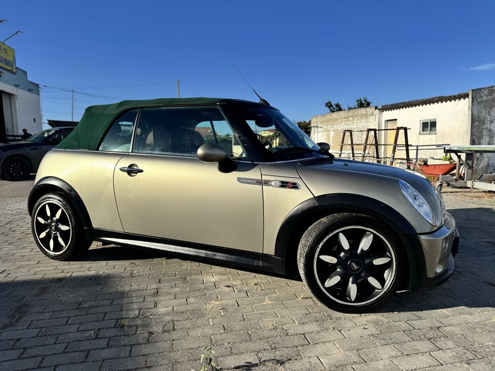 Mini cooper s cabrio versao sidewalk