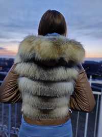 Жилетка куртка жіноча з натуральним хутром