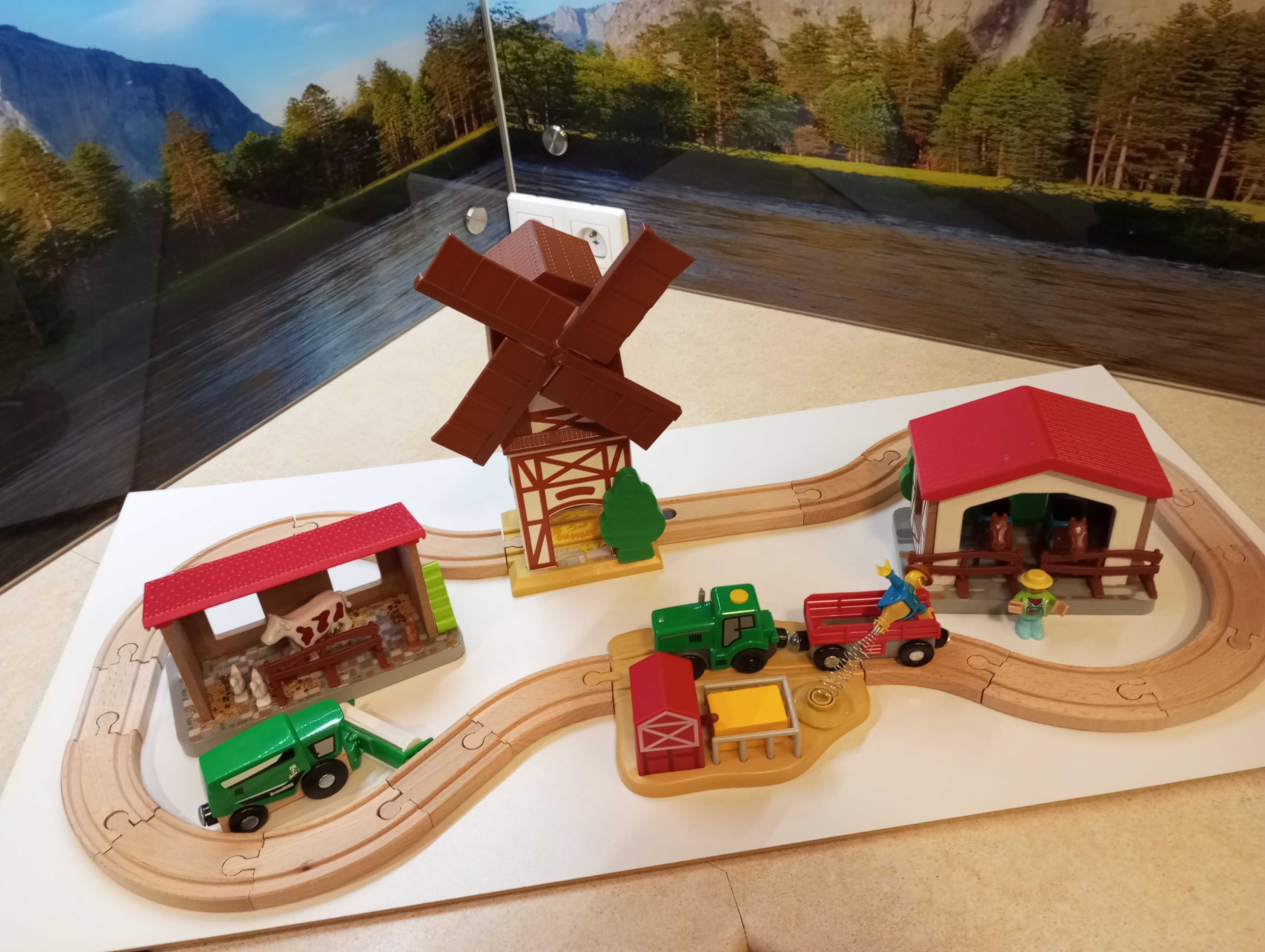 Lidl Playtive tory drewniane drewniane zabawki dla dziecka wieś