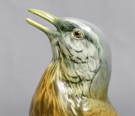Piękny ptak ortolan,figurka Karl Ens, Turyngia lata od 1919 do 1945