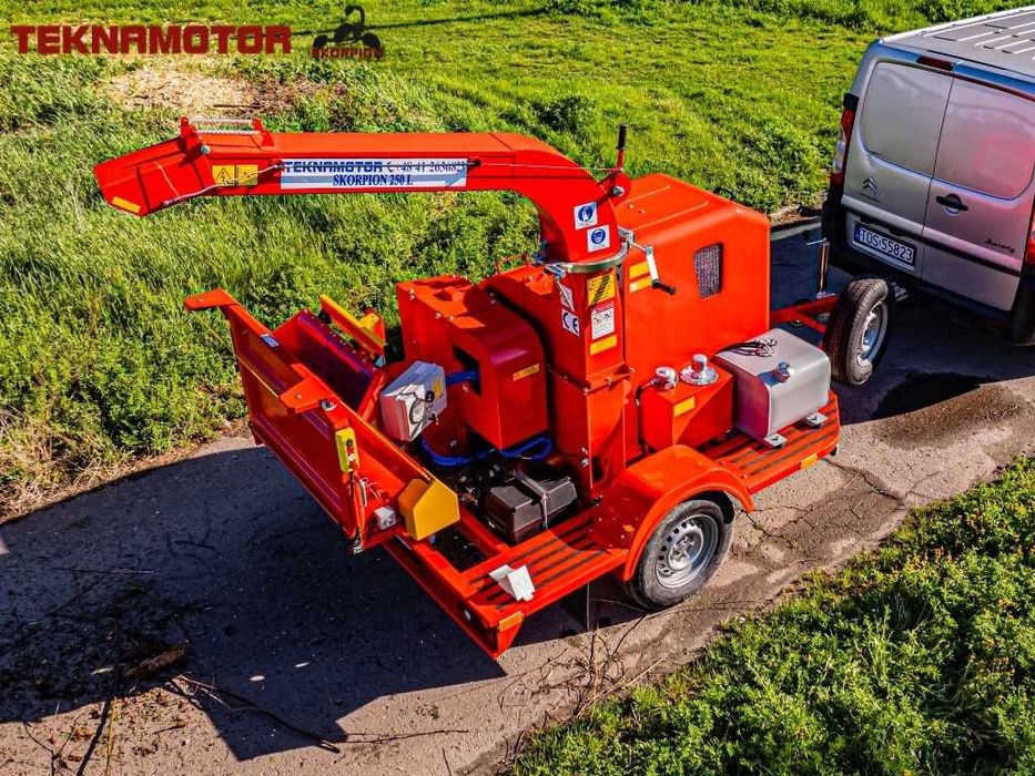 NOWOŚĆ rębak tarczowy do 220mm Skorpion 250L -TURBODIESEL- Teknamotor