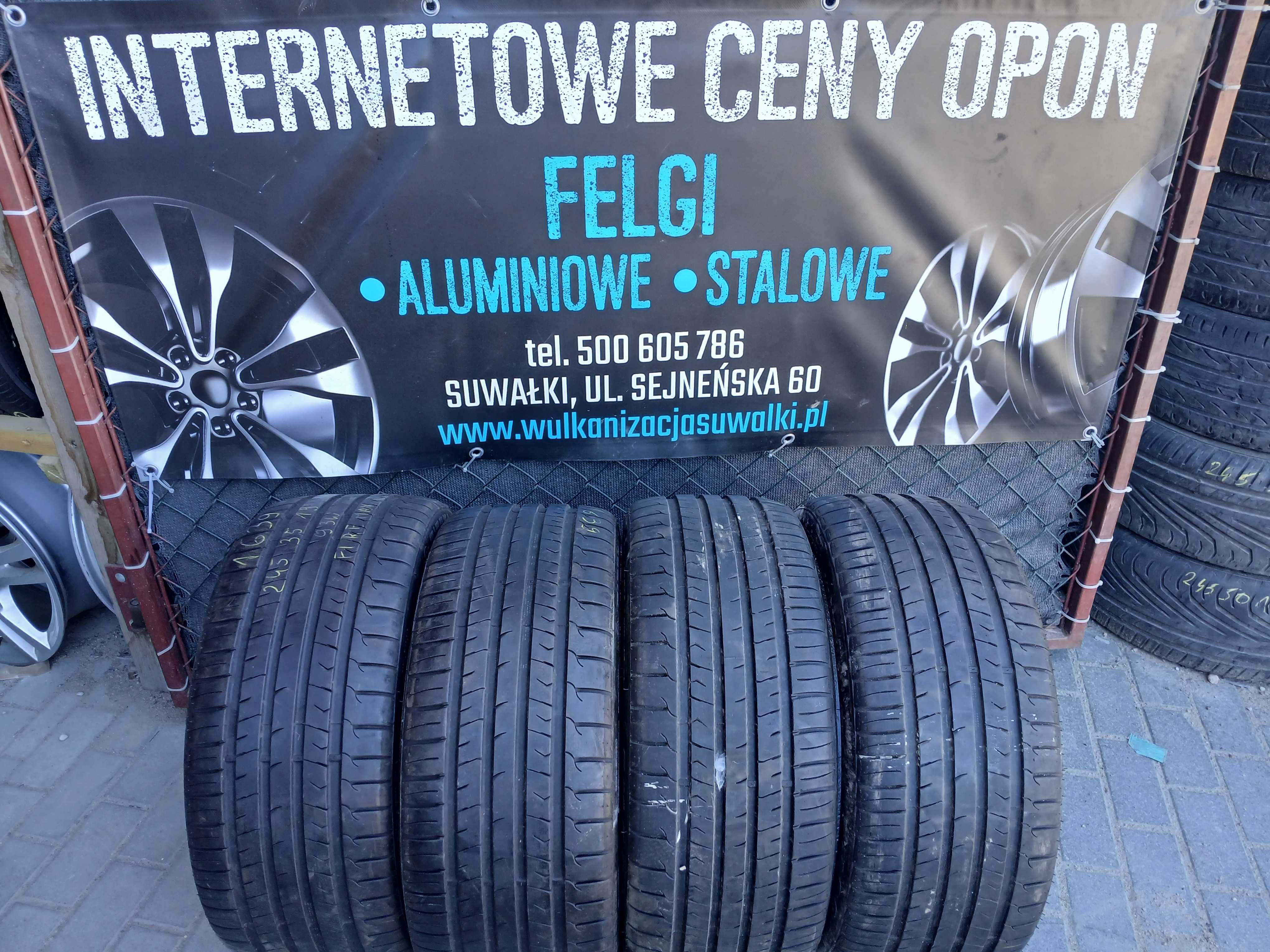 4x używane opony letnie 245/35 R19 Firemax 2023r Gwarancja Montaż