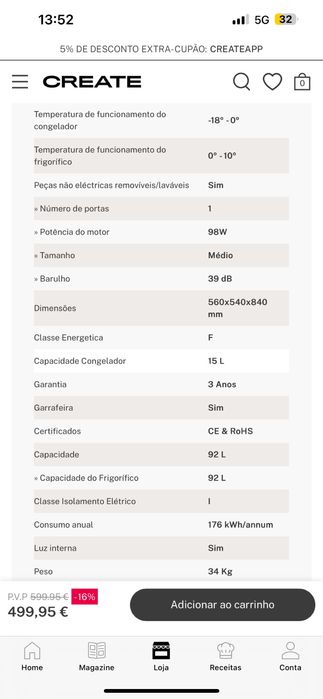 Frigorifico create verde e dourado