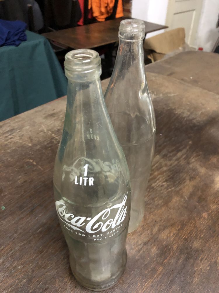 Butelki COCA-COLA antyk lata 80 kolekcjonerskim CENA ZA KOMPLET
