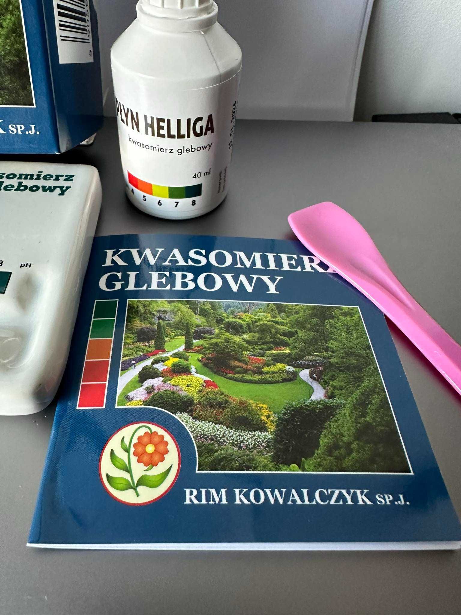 Kwasomierz glebowy Płyn helliga + Płytka ceramiczna Polski produkt Fv