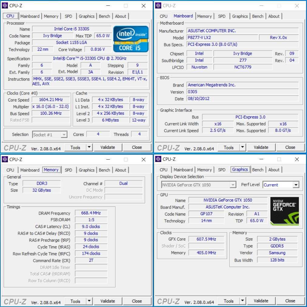 ПК i5-3330S, 32Gb DDR3