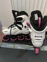 Rollerblade Apex G JR White/Pink 33-36,5 Rolki inline