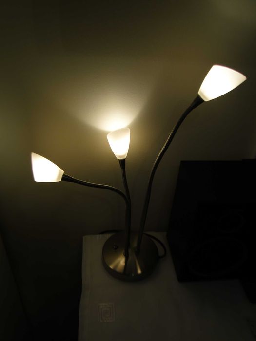 Lampka metal i szklo z Tchibo regulowane ramiona