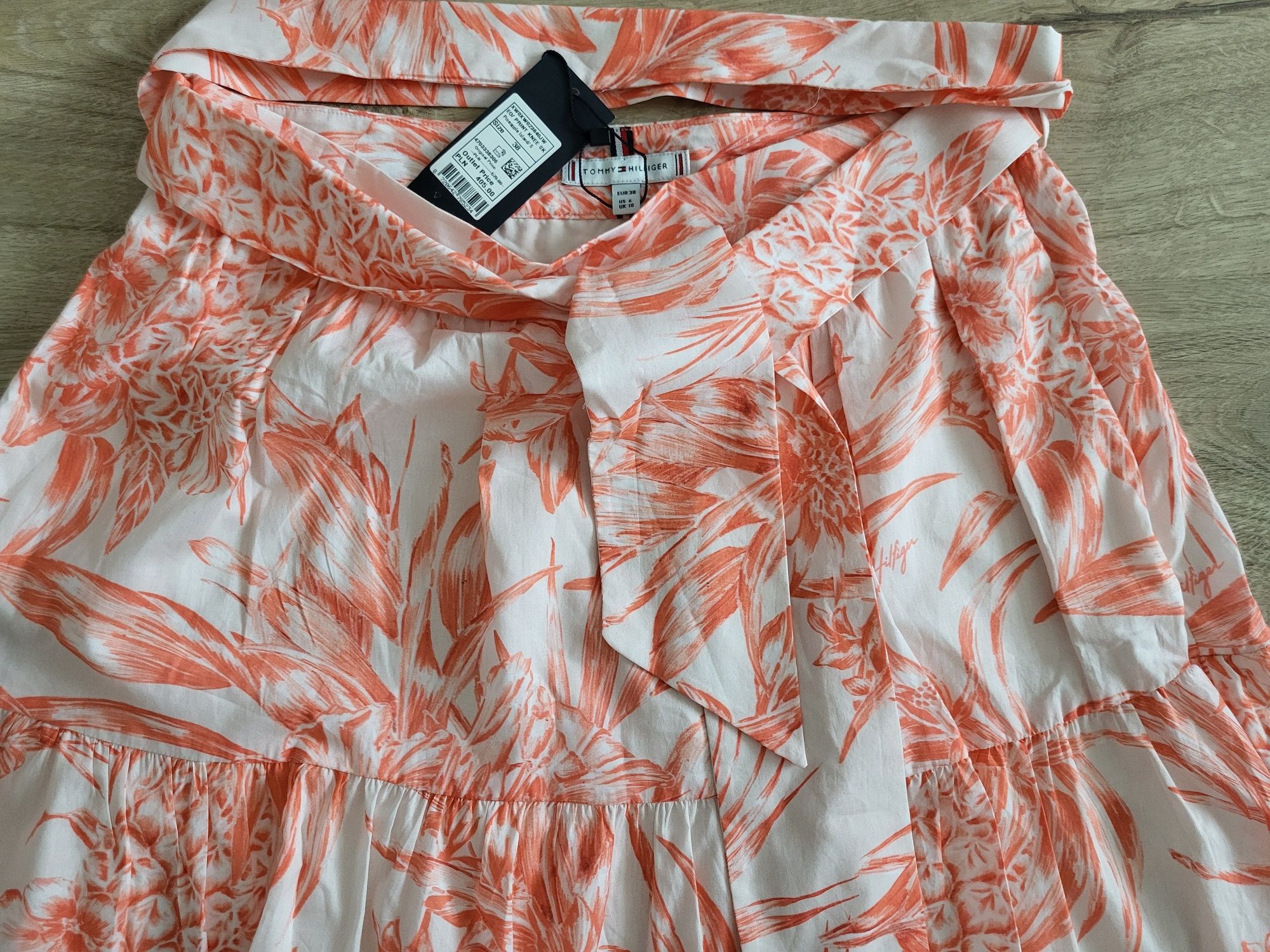 Tommy Hilfiger r.M, komplet bluzka i spódnica,  polo