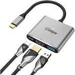 INTPW USB-C multiport, adapter. C do USB, HDMI, C