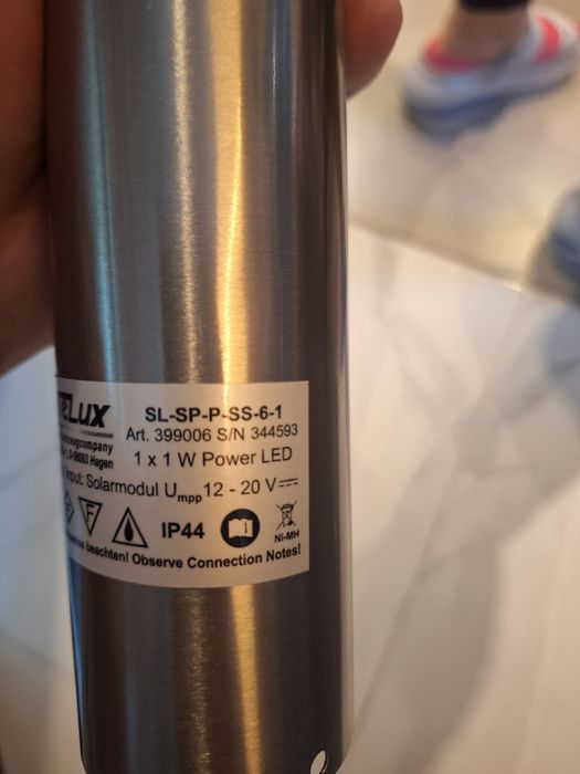 Solarna lampa zewnętrzna  WATELUX SL-SP–P-SS–6-1