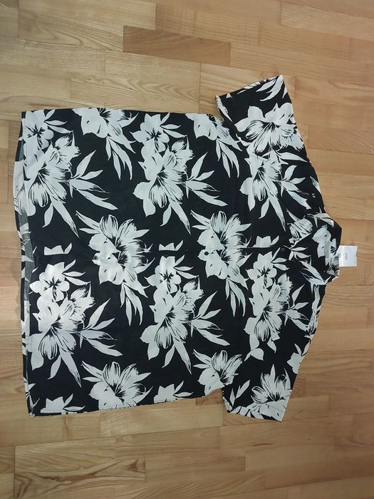 Duża koszula męska kwiaty 4xl 62 hawajska ala Cejrowski