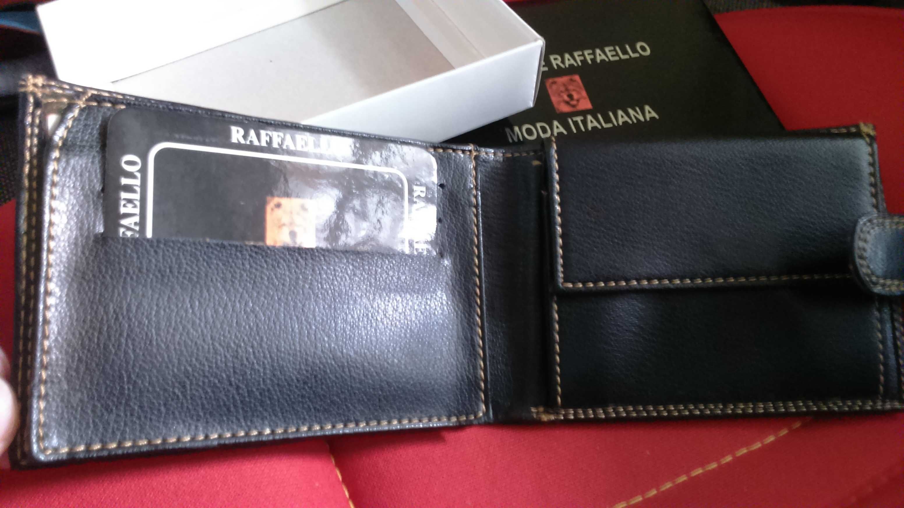 Бумажник новый кожа Rafaelo portafele Italy
