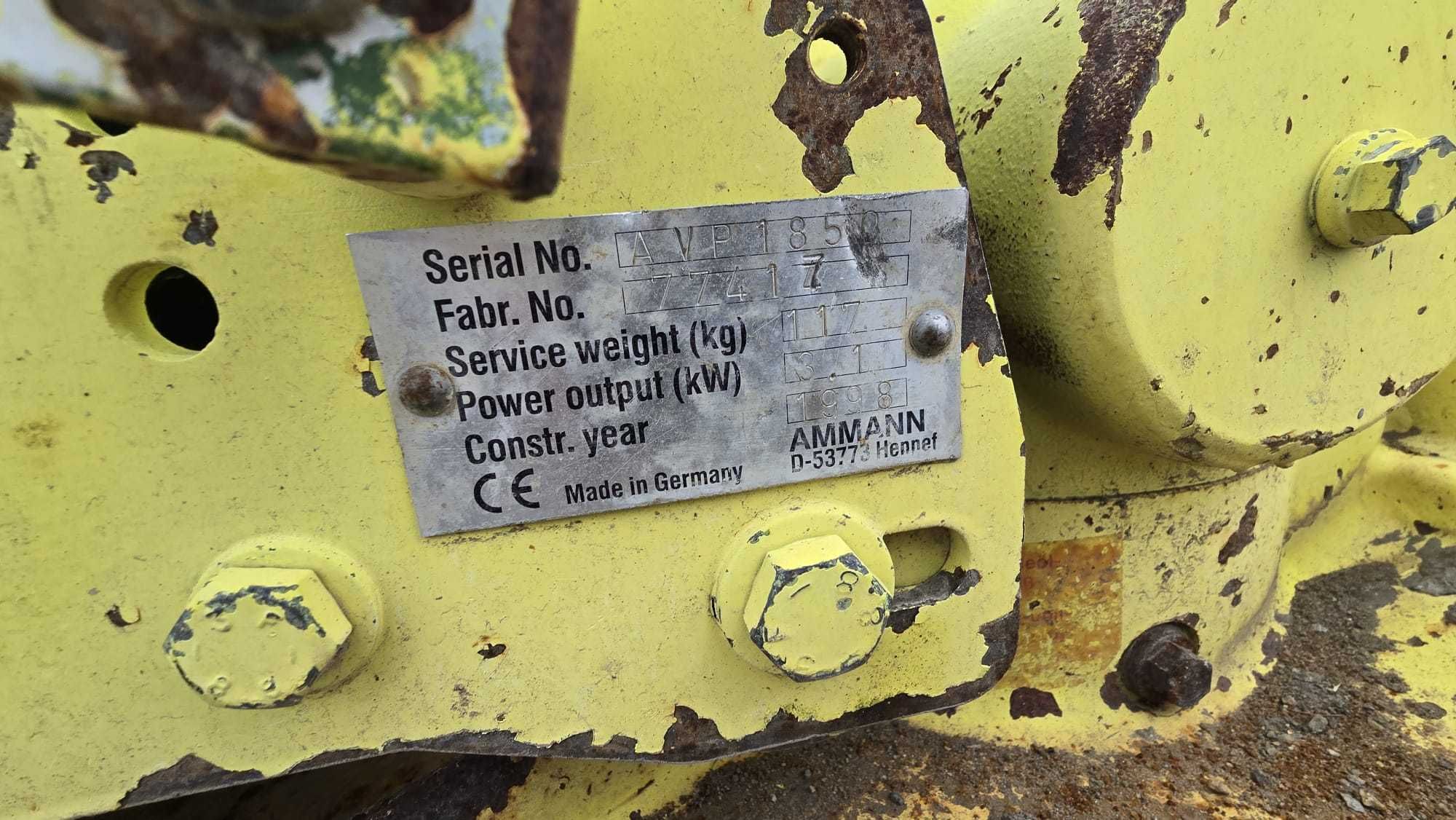 Zagęszczarka Ammann Wacker  Bomag Weber  Dynapac
