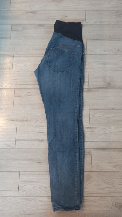 Niebieskie spodnie jeansowe ciążowe. Rozm. 44 H&M
