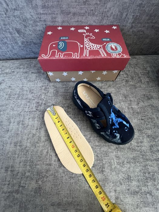 Текстильні тапки для хлопчика в садок 24 розмір 15 см weestep