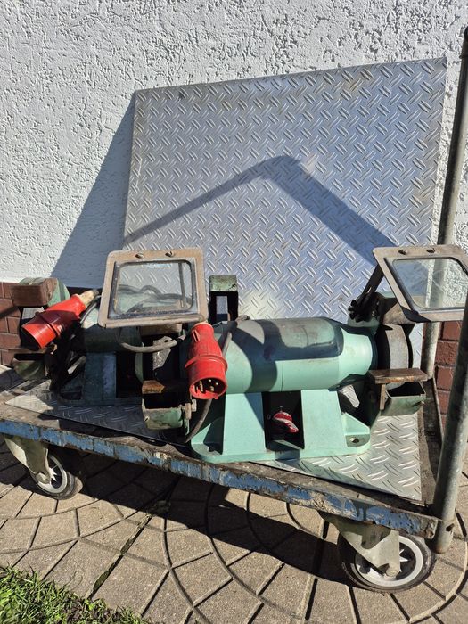 Szlifierka stacjonarna na dwa kamienie Galvanotechnik 900 Watt okazja!